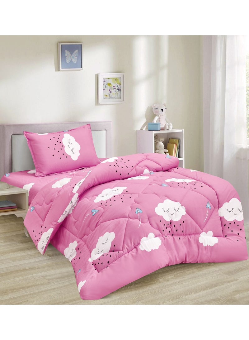 Ming Li Kids Bedspread Set 3 Pieces – Soft Fabric with Medium Filling for Positive Energy and Peaceful Sleep - Image 1